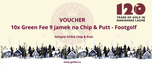 Voucher 3x Green Fee 18 jamek - kopie - kopie