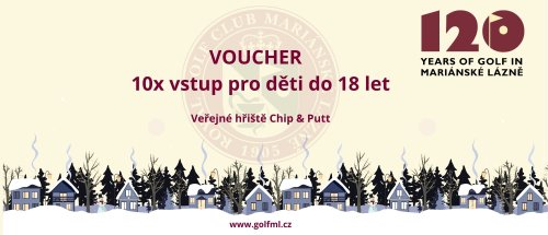 Voucher 3x Green Fee 18 jamek - kopie - kopie