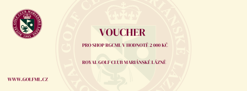 Voucher do Pro Shopu RGCML v hodnotě 2 000 Kč